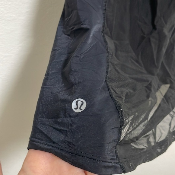 Lululemon Black Mesh Workout Tank Top Size 4 - Picture 3 of 6